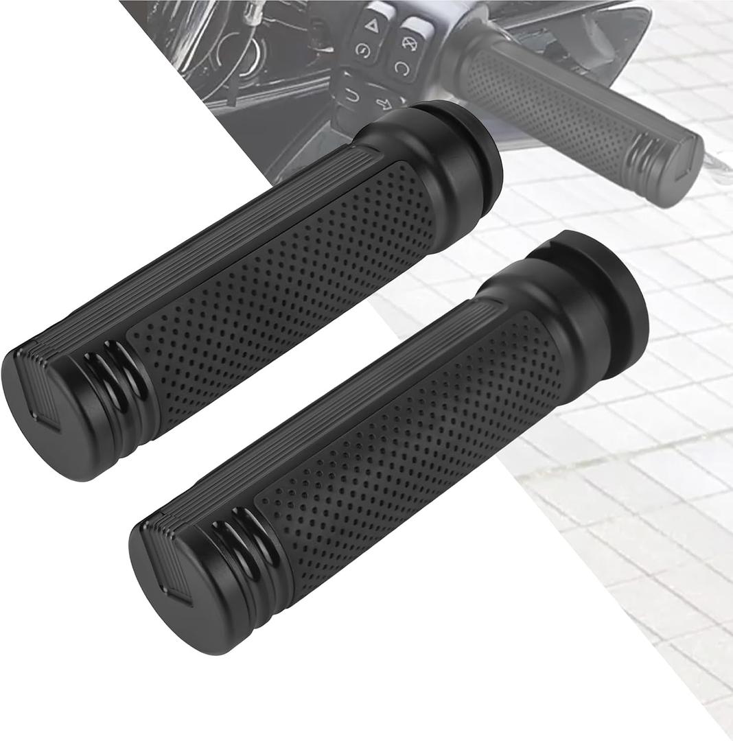 HDBUBALUS Motorcycle Hand Grips 1" Electronic Throttle Handlebar Grips Fit for Touring Trike 2008-2025 Softail 2016-2024 FLHR FLHTC FLHT FLFB FXFBS FXLR