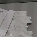 M MOFIT Stone Kitchen Backsplash Peel and Stick Tile Stickers Matte Linear Mosaic Wall Panels Bathroom Waterproof, 10Sheets, White Silver