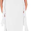 PRETTYGARDEN Women's 2026 Summer Wedding Guest Dress Sleeveless Ruffle Formal Cocktail Party Maxi Bodycon Dresses (S)