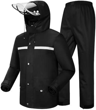 iCreek Rain Suit Waterproof Jacket and Trouser Suit Raincoat for Men and Women Outdoor All-Sport Breathable Anti-storm Small
