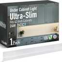 TORCHSTAR Ultra-Slim LED Under Cabinet Lighting Fits 42" Cabinets