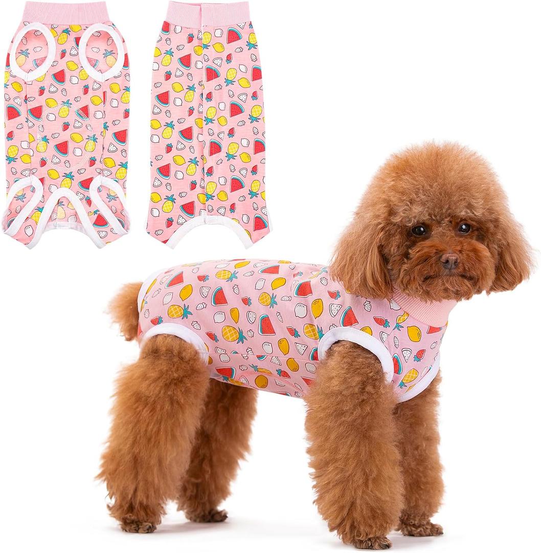 Coppthinktu Recovery Suit for Dogs After Surgery, Dog Onesie Surgery Recovery Suit for Female Spay, Soft Male Surgical Pajamas Bodysuits for  Puppy to Anti Licking Dog Cone Alternative