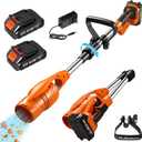 Lightweight Air Broom Leaf Blower Cordless 21V Powerful Electric Leaf Blower with 2 Batteries and Charger Controlled Airflow for Easy Debris Removal at Lawn Care,Clearing Leaves, Lawn, Snow House