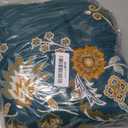 Boho Throw Blanket for Bed 100% Cotton Soft Lightweight Quilt Floral Embroidery Home Decor Spring Breathable Bed Blanket,60"x80" All Season Reversible Twin Yellow Blankets for Sofa Couch Chair, Boho-floral-a