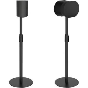 Adjustable Height Speaker Stands Compatible with SONOS Era 300 and Era 100, Height Adjustable up to 42.6'', Floor Stands with Cable Management, Speaker Mount, Black, 2 Pack (Pair)