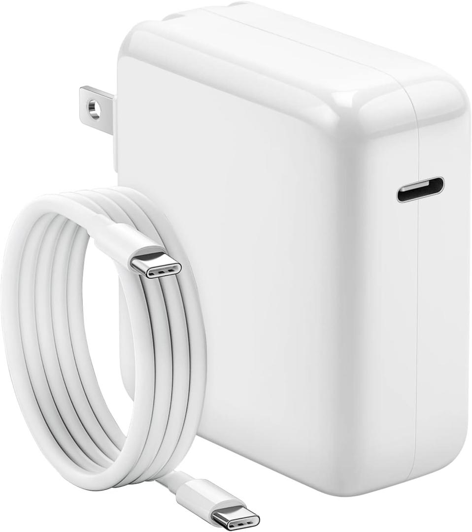 Mac Book Pro Charger, 118W USB C Charger Fast Charger with USB C to Type C Cables Compatible with MacBook Pro/Air, M1 M2 M3 M4 M5, iPad, Samsung Galax and More