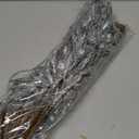 RoseCraft 10PCS Christmas Tree Decorations, Artificial Glitter Berry Stems Branches, for Christmas Tree Ornaments Picks Twigs Xmas Vase Filler Home Wedding Holiday Winter Decor. (Silver)