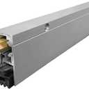 Fire Rated/Heavy Duty/Surface Automatic Door Bottom with Sponge Neoprene Rubber Extrusion in Clear Anodized Aluminum (7163CA), SMS #8 x 1-1/2'' Supplied, (36'' L x 29/32'' W x 1-29/32'' H)