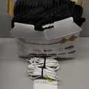 Homemate Electric Heated Blanket King Size - 100"x90" Heating Blanket King Size Dual Control 1/2/4/6/8 Hours Auto-Off 10 Heat Level Over-Heat Protection Soft Flannel Sherpa ETL Certification (05 - Black(striped))