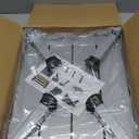 DEPSUNNY Adjustable Height Aluminum RV Step, Stable Foldable Platform Step Stool, Supports Up to 1,000 lb, Non-Slip Rubber Feet and Platform Mat, Easy to Carry (Silver)