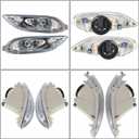 2-Pack Clear Lens Bumper Driving Fog Light Assembly with Switch Wiring Kit Replacement for Corolla 2005-2008, Camry 2002-2004, Solara 2002-2003