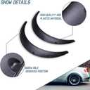 DREAMIZER 4x 2"/50mm Flexible Car Fender Flares Universal Extra Wide Body Kit Wheel Arch Protector