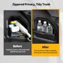 Upgrade Trunk Organizer Pocket Bag for New 2026+ Toyota RAV4 Accessories, Scratch-Resistant Oxford Cloth Trunk Cubby Storage Bag, Black Cargo Side Pocket Organizer (Leather)