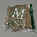 Jute Burlap Ramadan Mubarak Banner with Moon and Star Mantel Fireplace Decoration