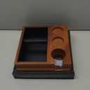 KNODOS Espresso Knock Box With 54mm Tamping Station For Breville Espresso Accessories Adjustable Portafilter Height, Detachable Coffee Dump Bin (4in 1)