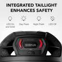 Sena M1 / M1 EVO Bluetooth and Mesh Intercom Smart Communications Mountain Bike Helmets (Matte Black, Large)