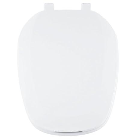 Centoco Eljer Emblem Round Toilet Seat, Square Shape, Residential, White
Closed Front with Cover, Plastic, Made in the USA, EMB601-001