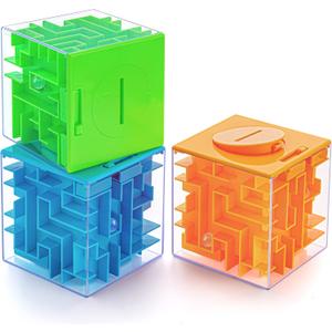 3 Pack Money Maze Puzzle Gift Boxes, A Fun Unique Way to Give Gifts for People You Love, Great for Kids and Adults