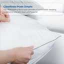 JMU 100PCS Disposable Pillow Case 21" x 30", Tissue/Poly Medical Pillow Covers Sleeves, White