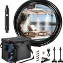 26 FT Portable Misters for Outside Patio - Outdoor Misters for Patio Cooling, Portable Misting System with 4500mAh Water Pump, 20L Bucket, 8 Nozzles, Water Misters for Patio/Umbrella/Camping/Canopy