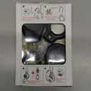 SPGUARD for AirTag Holder Case with Keychain 1st/2nd Air Tags-4 Pack for Apple Air Tag Holder with Wire Cable Lock Key Ring Chain Air Tagholder Accessories for GPS Item Tracker Kids,Keys,Luggage, Black