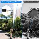 FIXFANS Adjustable Pressure Washer Long Range Nozzle 2-2.5 GPM with 45 FT Braid Hose, Downstream Injector Power Washer Spray Nozzle Kit, External Chemical Injection, 1/4'' Quick Connect, 2000-3000PSI