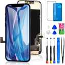 for iPhone 13 Screen Replacement 6.1 Inch, Diykitpl 3D Touch LCD Display for A2482, A2631, A2635, A2633, A2634, with Repair Tools Kit+Screen Tempered Protector+Waterproof Frame Adhesive Sticker