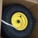 MaxAuto 15x6.00-6 Tire and Wheel, 15x6.00-6 Lawn Mower Tires, 15x6-6 Front Tire Assembly Compatible with John Deere/Cub Cadet Riding Mowers, 3" Offset Hub 3/4" Bearings, 570lbs Capacity, Tubeless