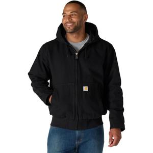 Carhartt mens Active Jacket J130 (Big & Tall) Work Utility Outerwear, Black, Medium US