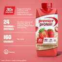 Premier Protein Shake, Strawberries & Cream, 30g Protein, No Added Sugar, 24 Vitamins & Minerals to Support Immune Health, 11 fl oz, 12 Pack BBD: NOV 12 2025