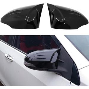 AOKIO Glossy Black Exterior Side Mirror Cover Door Rear View Mirror Caps Trim Accessories for Toyota Corolla 2014-2018, Camry 2013-2017, CHR 2018-2022, Venza 2013-2015, Prius 2012-2018 (with Signal)