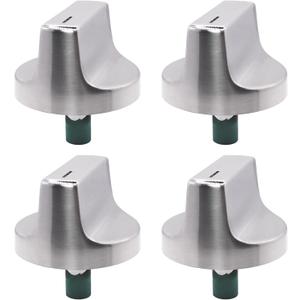 W11517334 Range Knob Compatible with Whirlpool Replaces Gas Range Oven Knob 4962305 W10850033 W11122869 W11458842 (4-Pack) The Edge of The Foot is Green or White