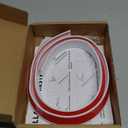 Risunpet 39 inch Silicone Water Guard for Kitchen Sink, Rubber Shower Threshold Splash Guard, Shower Barrier Water Strip Dam, Corner Water Retaining Dam Strip for Kitchen Sink Cooktop Bathroom Tub (White)