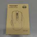 TECKNET Wireless Mouse, 2.4G Ergonomic Optical Mouse, Computer Mouse for Laptop, PC, Computer, Chromebook, Notebook, 6 Buttons, 24 Months Battery Life, 2600 DPI, 5 Adjustment Levels - Black