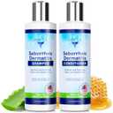 Sulfate-Free and Fragrance Free Shampoo and Conditioner Set, Safe for Seborrheic Dermatitis, To Soothe Dry and Itchy Scalp - Anti-Dandruff Shampoo and Conditioner for Dry Scalp (16oz) (16 Fl Oz (Pack of 2))