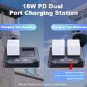 New 18W PD Fast Charging LCD USB Dual Battery Charging Station for Arlo Pro, Arlo Pro 2 Home Security Camera System Batteries