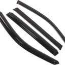 Outside Mount Window Vent Visors Rain Guards Compatible with Honda Pilot 2003-2008 | Side Window Wind Deflectors Rain Shields | Black Tinted, 4 Pcs Set, BGWV-241