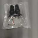 Universal 2PCS Toilet Seat Hinges Screws, Toilet Seat Top Fixing Part,Toilet Lid Screws Rubber Top Nut