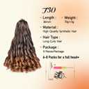 Spiral Curl Hair Extensions 16Inch Silky Ombre Curly Braiding Hair 75g/Pack Boho French Curls for Black Women 8 Pack Synthetic Pre Stretched Braiding Hair for Black Woman (16 Inch,8 Pack,T30)