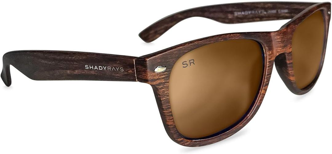 Shady Rays Classics | Classic Mens and Womens Sunglasses with Polarized Lenses (Brown)