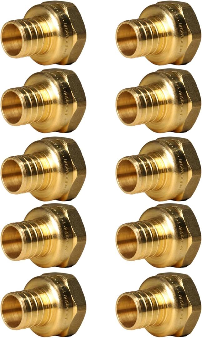 1 inch Pex x 1 inch Female NPT Adapter, 23-4-3=2X, 2 Pieces