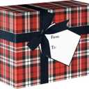 LUXPaper Small Gift Mailing Boxes | 4" x 6" x 9" | Authentic Plaid | 2 Qty