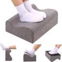 Foot Rest for Under Desk at Work, Ergonomic Under Desk Footrest with Washable Cover, Memory Foam Foot Stool for Office Chair & Gaming Chair, Back & Hip Pain Relief, Dark Gray