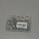 30 Pack Beadable Keychains Bars DIY Blank Beadable Keychains Metal Beaded Keychain Sliver Beads Keychain Making Kit for DIY Crafts Supplies Jewelry Making Gift