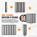 VEVOR Room Divider, 6 Panel Japanese Room Divider, Folding Privacy Screen Indoor, Portable Partition Dividers and Decoration Screens, for Room Separation, Home, Office, Restaurant & Bedroom (Black)