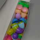 FORLINX 50Pcs Empty Plastic Easter Eggs - Party Decorations, Printed Shells, Fillable Basket Fillers Stuffers, Classroom Prize Egg Supplies Toy for Kids