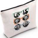 JNIAP Optician Gift Life is Better With Cute Glasses Cosmetic Bag Dispensing Opticians Gift (cute glasses Bag)
