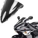 Windscreen Windshield for Yamaha YZF-R6 2003-2005, YZF R6s' 06-09 Black | Windscreen Windshield Double Bubble for Yamaha YZF-R6 2003 2004 2005, YZF R6s' 2006-2009 Wind Deflectors