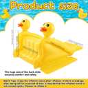 Seenelling 98 Inch Giant Inflatable Duck Pool Slide, Large Water Slide Above Ground for Kids and Adults, Summer Swimming Pool Party Supplies for Backyard, Kids Birthday Party, Family Game