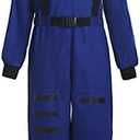 ReliBeauty Boys Girls Kids Children Astronaut Role Play Costume, Royal, 6/ 120